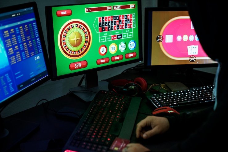 Pengguna membaca panduan informasi situs